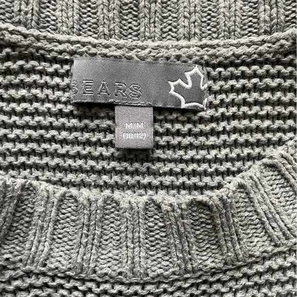 Vintage Sears - Grey Knit Sweater in Women’s Medium - Picture 5 of 7